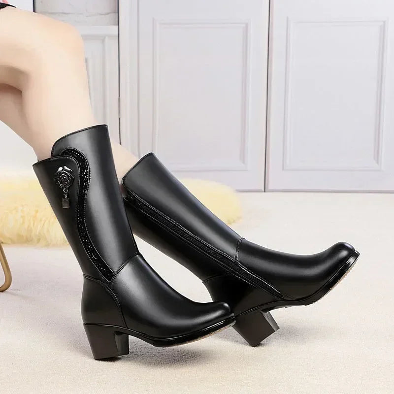 Bota de Couro Inverno 2025 - Swiss (Promoção Pré Inverno)