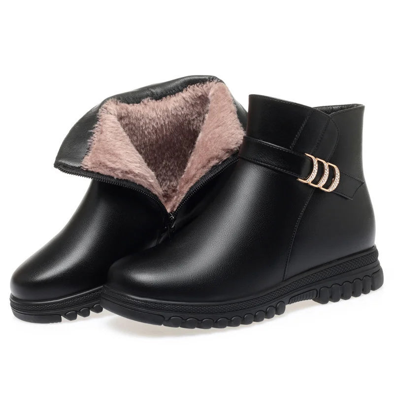 Bota de Couro Peluciada - Austin (Promoção Pré Inverno)
