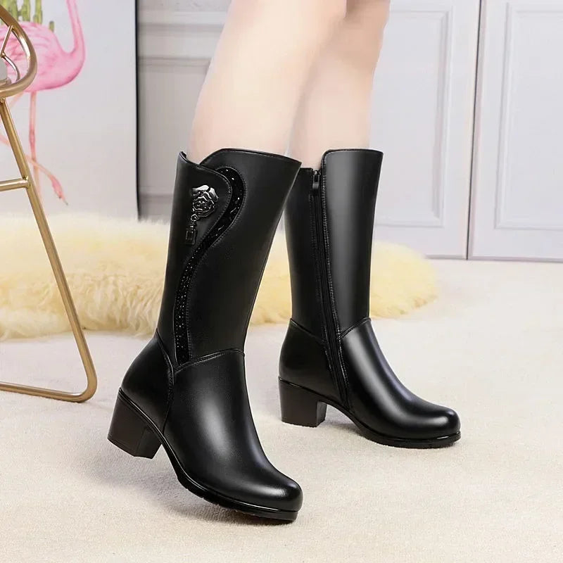 Bota de Couro Inverno 2025 - Swiss (Promoção Pré Inverno)