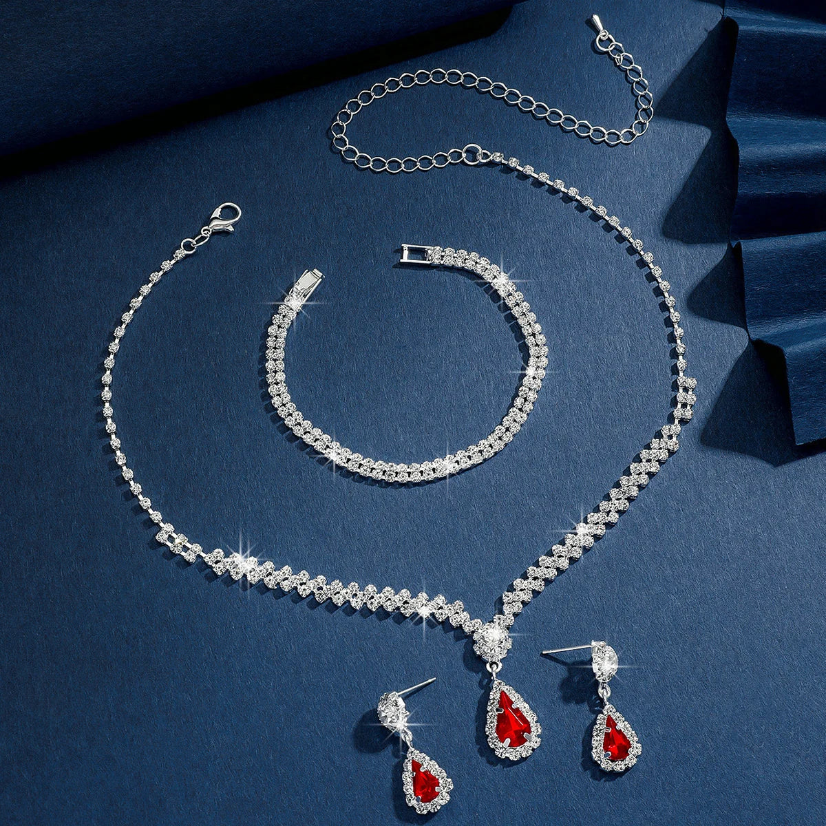 Conjunto Colar, Brinco e Pulseira - Coleção Bagliore