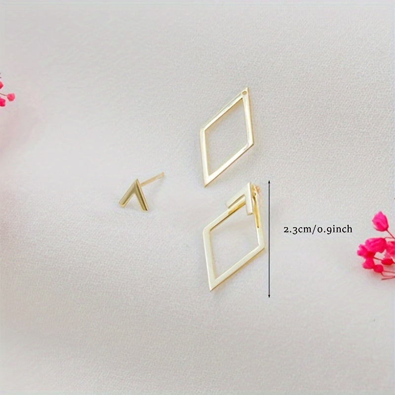 Brinco Prisma Dourado 14K