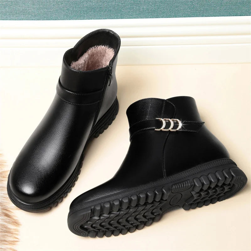 Bota de Couro Peluciada - Austin (Promoção Pré Inverno)