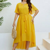 Vestido Feminino Casual Amarelo (Promoção Lançamento)