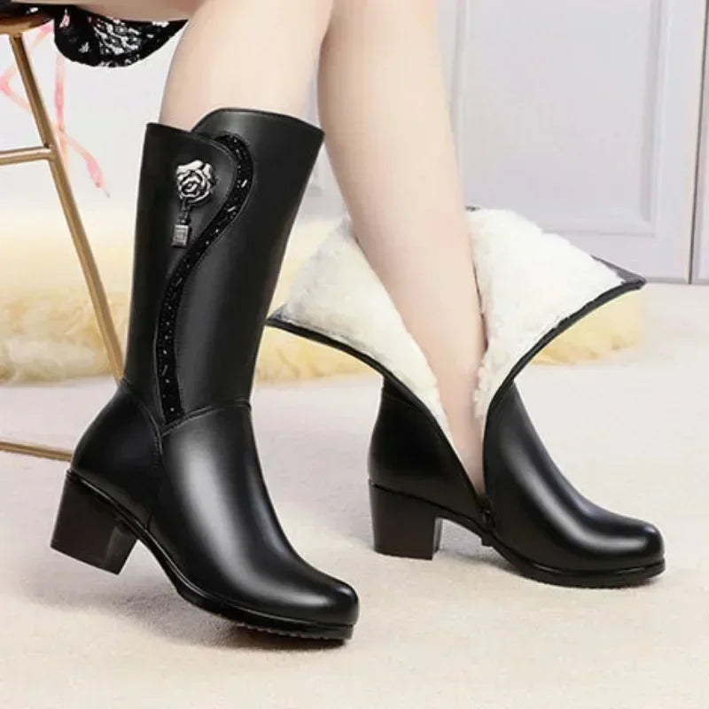 Bota de Couro Inverno 2025 - Swiss (Promoção Pré Inverno)