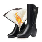 Bota de Couro Inverno 2025 - Swiss (Promoção Pré Inverno)