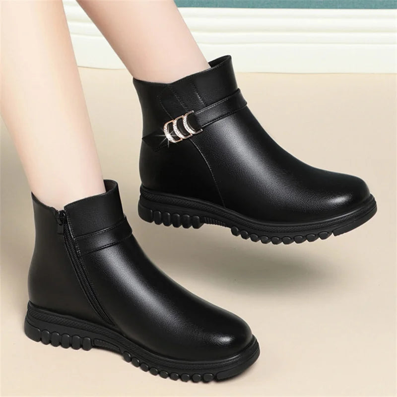 Bota de Couro Peluciada - Austin (Promoção Pré Inverno)