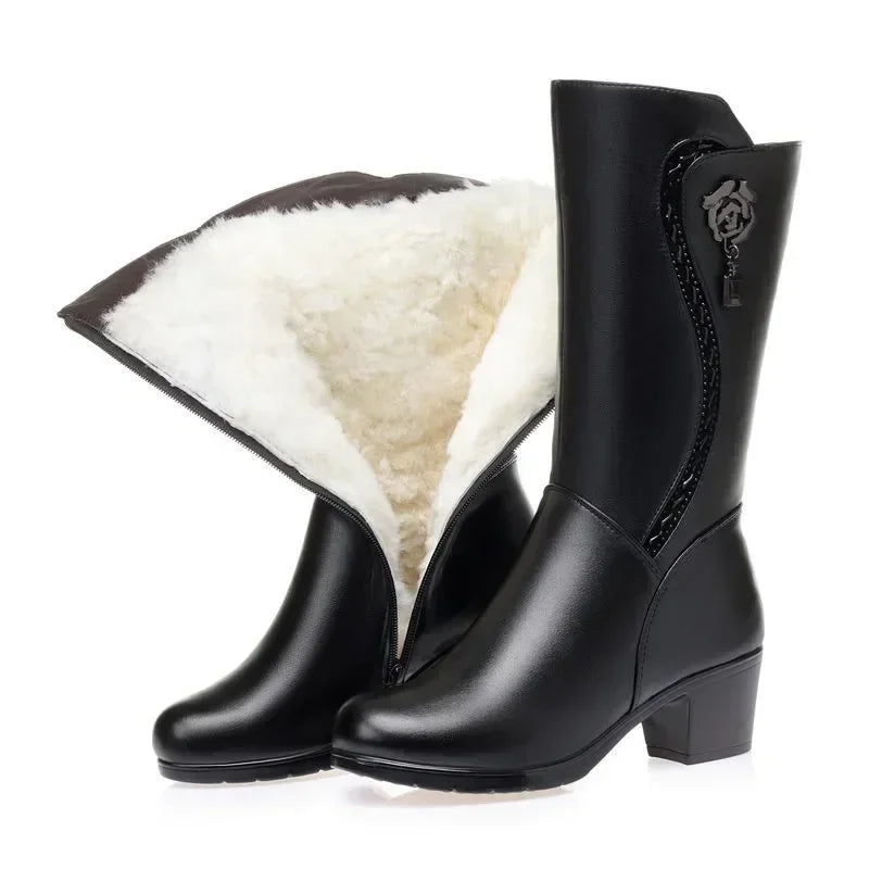 Bota de Couro Inverno 2025 - Swiss (Promoção Pré Inverno)