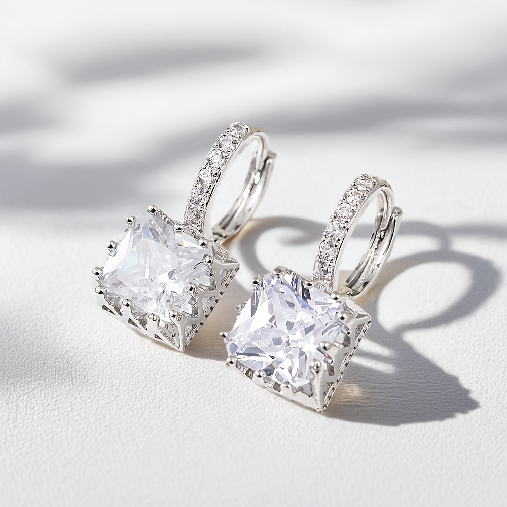 Brinco Lumière Étoile Ouro Branco 18K